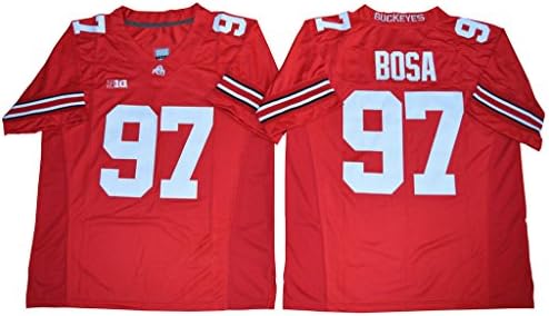WEENKS Men's Joey Bosa 97 Ohio State Buckeyes College Football Jersey XL Red