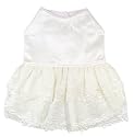 Satin Wedding Dress w/ Lace Skirt - Pearl - Small