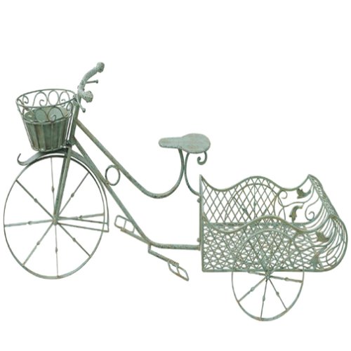 Red Carpet Studio Tricycle with Cart Planter, Verdi Gris