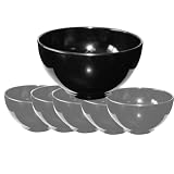 RestonLloydBlackMelamineBowl,Setof6
