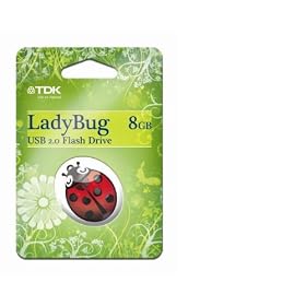 TDK - 15 lady Bug - Cl� USB 2.0 flash drive - 8 Go