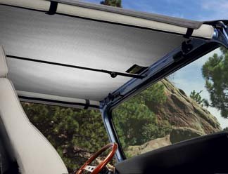 Bestop 5259538 Tonneau Cover - Bestop Header Bikinis Soft Top - Sunlighter - Polymer Cloth - Sunlighter - Jeep - Wrangler 1997-2002