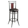 Midtown Swivel Wood Back Counter Stool