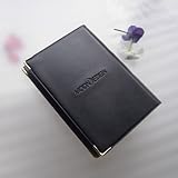 カードを探しやすい【神戸御影 moon design 40ポケットカードケース】mata (a-3424 ピアノブラック､本金仕上金具つき)(空白手帳リフィル進呈中)