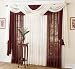 Crushed Voile Ascot Valance with Tassel, ea. 48W x 18L (WHITE)