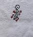 Gästetuch aus Frottee mit Stickmotiv Gecko