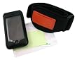 MyNetDeals- Black Leather Case Pouch with Removable Armband for Apple iPhone