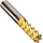 Niagara Cutter S545 Carbide End Mill, for Stainless Steel & Titanium Finishing, TiN Coated, Multi-flute, Square End