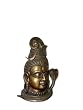 Meditating Shiva Mahadeva Bust with Cobra Cresent Moon Brass Statue 16" Free Shipp