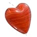 Murano Style Glass Lampwork Large Red Heart Pendant Bead 30mm (1)