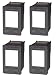 4-Pack HP 98 C9364WN Remanufactured Ink Officejet 6310 6310xi Photosmart C4180 D5160 2575v 2575xi 8050 Deskjet 5940 5940v 5940xi