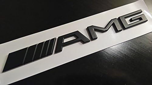 Matte Black - AMG - Badge for Mercedes Benz Decal Emblem Car Sticker *** USA SELLER ***