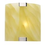 Nimbus-Clouded Glass Wall Sconce- Amber