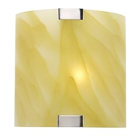 Nimbus-Clouded Glass Wall Sconce - Amber