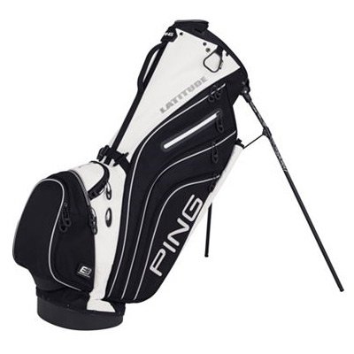 Ping Latitude Stand Bag: Black - White On Sale