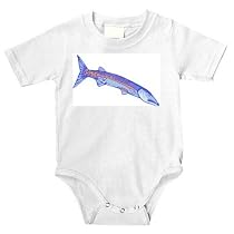 Onesie with water, fish, barracuda