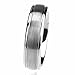 6MM Stainless Steel Wedding Band Ring Brushed Center Domed Classy (6 to 14)