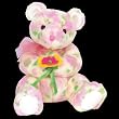 BLOOM the Pink Flowered Teddy Bear - Ty Beanie Buddies