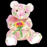 BLOOM the Pink Flowered Teddy Bear - Ty Beanie Buddies