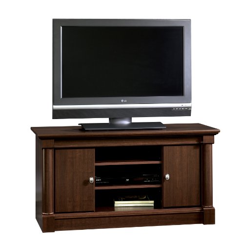 Sauder Palladia Mid Size TV Stand in Cherry Finish