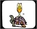 Decorated Mouse Pad with carrying, shell, bottle, tortoise, sun