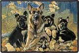 German Shepherd Family Indoor/ Outdoor Doormat Rug Mat
