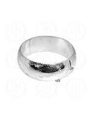 Sterling Silver -Engraved Bangle 25 mm (EB-R-25)
