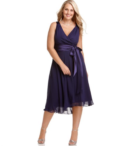 Jones New York Plus Size Dress, Sleeveless Sash Tie Hazelnut 20W