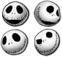 Neca Nightmare Before Christmas "Jack Head" Coasters set of 4