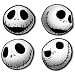 Neca Nightmare Before Christmas "Jack Head" Coasters set of 4