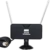 August DTA230 Antenne TV TNT - Antenne Portable Int�rieure/Ext�rieure pour R�cepteur TV USB / T�l�vision Num�rique / Radio DAB - Avec Support Ventouse Amovible