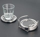 Coaster - Set of 4 (Stainless Steel) (1/2H x 4 1/4 Dia.)