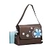 Carini Bambini Flap Messenger Diaper Bag - Brown