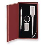 Silver-tone Key Ring/Pen/Letter Opener 3-piece Gift Set