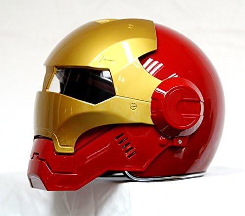 Masei Helmet 610 Atomic Man Red Gold Motorcycle Bike DOT Helmet (XLarge)