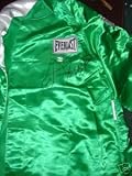 SMOKIN JOE FRAZIER AUTOGRAPHED GREEN BOXING ROBE (BOXING)