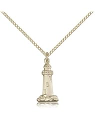 Gold Filled Lighthouse Pendant