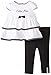 Calvin Klein Baby-Girls Infant White Tunic with Black Leggings