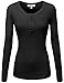 FPT Womens Long Sleeve Crewneck Thermal Henley T-Shirt