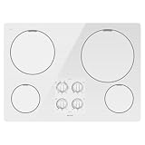 Maytag MEC7430WW 30 Smoothtop Electric Cooktop, 4 Radiant Elements - White