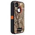 Otterbox Defender Realtree Series Hybrid Case & Holster for iPhone 4 & 4S  - Retail Packaging - Blaze Orange/AP Camo Pattern