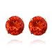 14k Yellow Gold 6mm Fire Opal 4-Prong Stud Earrings