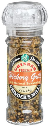 Dean Jacobs Hickory Grill Seasoning, 2.4-Ounce Grinder Jars (Pack of 6) by Dean Jacobs