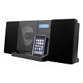 Dual Vertikal 150i Kompaktanlage (CD/MP3/WMA-Player, UKW-Tuner, Apple iPhone-/iPod Dock, USB, SD-Kartenslot) schwarz