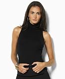 Lauren by Ralph Lauren Sweater, Lucero Shawl Collar Piped Blazer Black S
