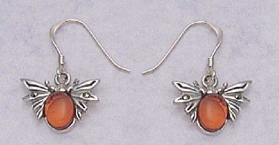 Click here to buy Butterfly with Amber Hook Earrings.