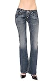 IMAGE OF Big Star Women's Sweet Low Rise Long Flare Jean in Ivanhoe Size 24