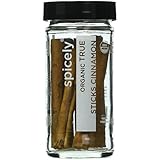 Spicely Organic Ceylon True Cinnamon Sticks - Glass Jar - Gluten Free - Non Gmo - Vegan - Kosher