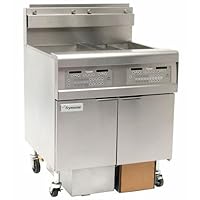 Liquid Propane Frymaster FPGL430-8CA Gas Floor Fryer with Four Split Frypots and Automatic Top Off -