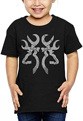 YIZIMI Browning logo Ultimate Poly Cotton Short Sleeve Black Children's T-Shirt